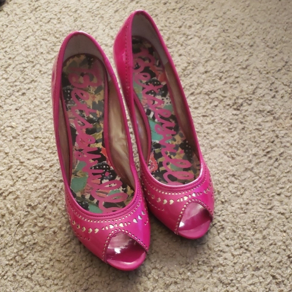 Hot pink heels